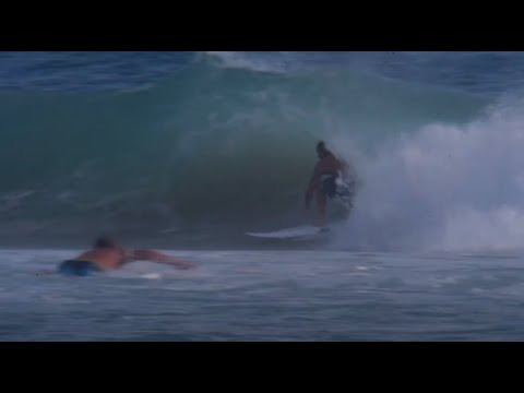 Mikey Wright Nails One Crazy Long Superbank Barrel