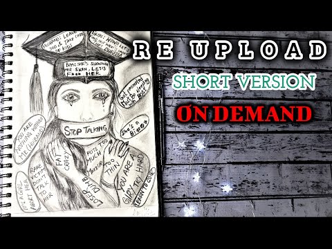 ::::: Re UPLOAD ::::: Violence Against Women ll Graphite Sketch on abusing words