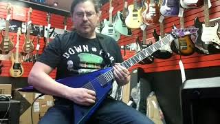 Video thumbnail for ESP Ltd Arrow-1000 in Violet Andromeda by O.J. Van Malmsteen