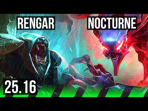 RENGAR vs NOCTURNE (JGL) | EUW Master | 25.16