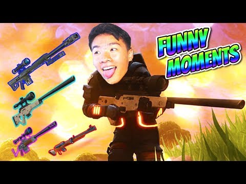 SNIPER SHOOTOUT FUNNY MOMENTS | NEW Heavy Sniper! | Fortnite Battle Royale Gameplay