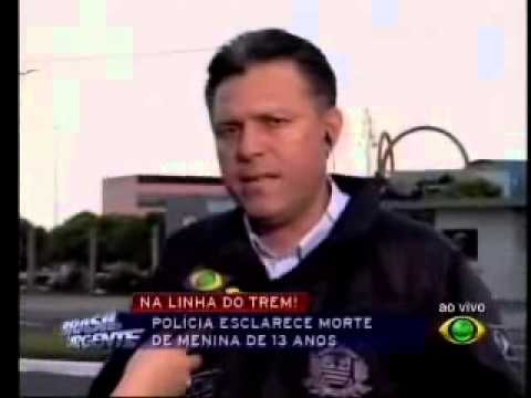 Menina morre na linha do trem - Brasil Urgente 05 10 2012