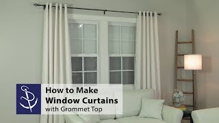 How to Make a Window Curtain with Grommet Top