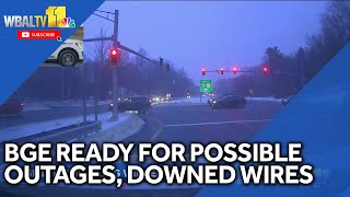 BGE prepared for possible outages, downed wires