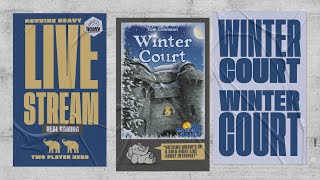 Winter Court - 2p Teaching & Play-through by Heavy Cardboard