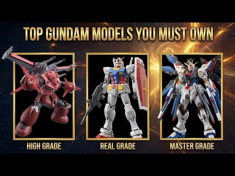 Top 9 MUST OWN Gunpla Models HG vs RG vs MG Ranked