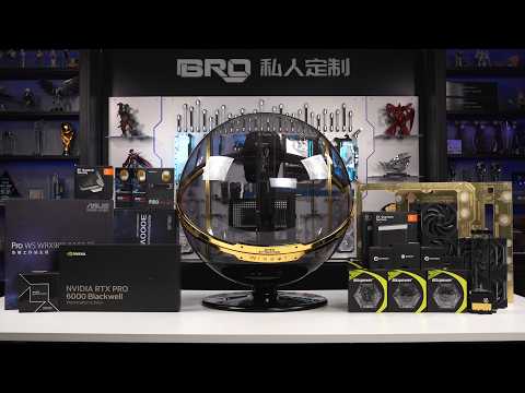 「BRO」4K  Built a $60,000 PC! RTX 6000 Blackwell & 96-Core Threadripper -InWin Winbot #pcbuild