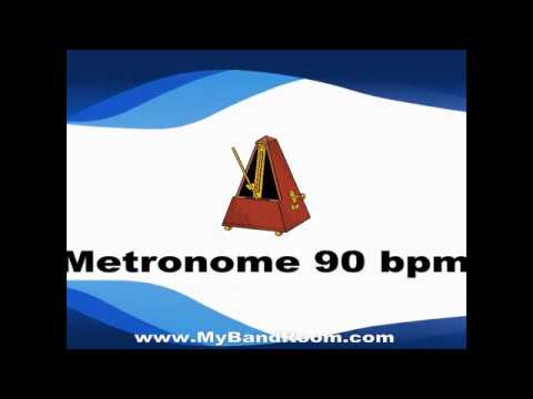 Metronome 90 bpm  - 5 minutes - Just a click