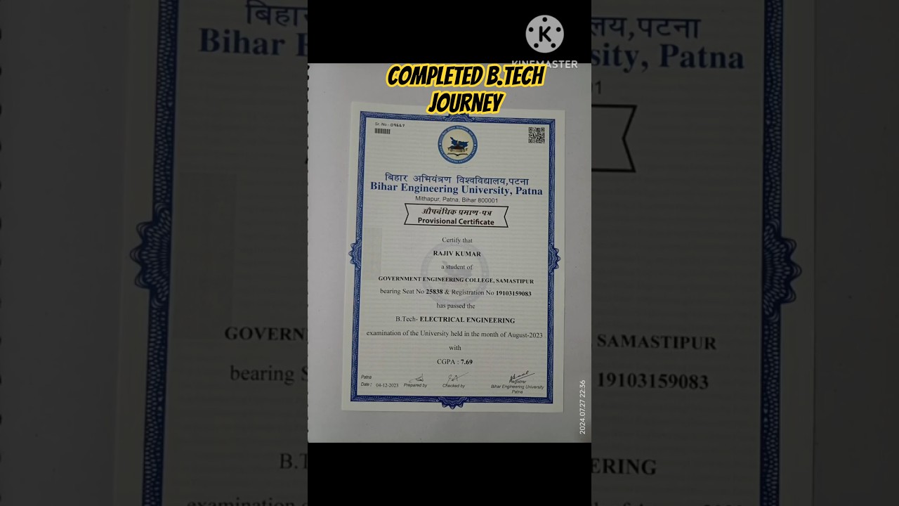 ||Bihar Engineering University Patna Provisional,Marksheet & Migration Certificate Documents||📃🧑‍🎓