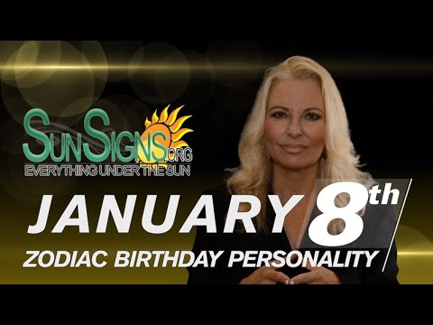 January 8 Zodiac Horoscope Birthday Personality - Capricorn - Part 2