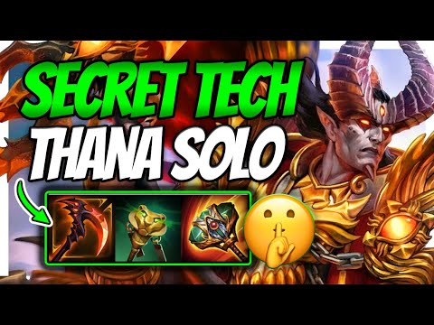 SECRET THANA SOLO TECH TO DOMINATE! -  Smite Thanatos solo