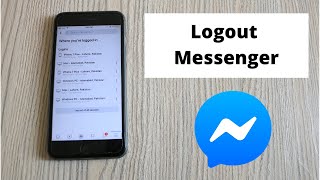 How to Logout Messenger in iPhone