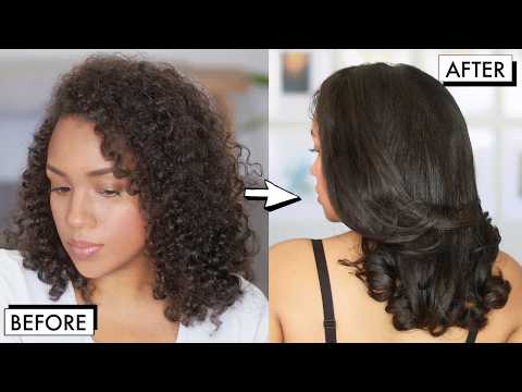 How To: 90s BLOWOUT Curly Hair | *At-Home* Step by Step Tutorial