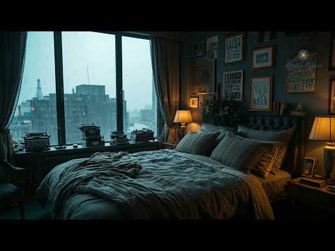 Projeto Soninho 1005 6h de chuva calma, rain calm, tela escura, durma em 5 minutos