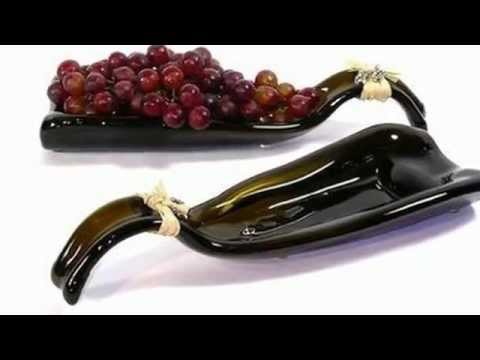 Bottle Slumper Dish With Curved Neck Mold