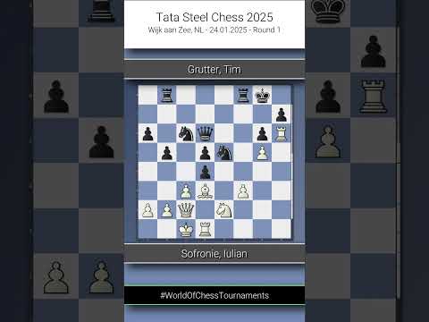IM Iulian Sofronie vs FM Tim Grutter | Tata Steel Chess 2025 | Round 1