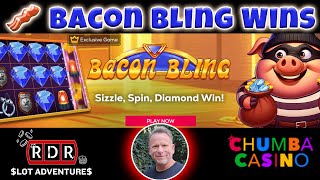 Big Win on Bacon Bling Slot!