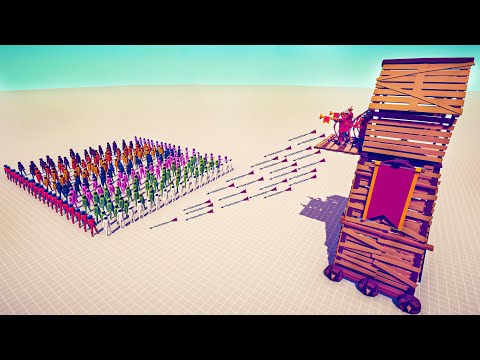 TOWER GOD vs 100x UNITS - 🏹 Totally Accurate Battle Simulator TABS