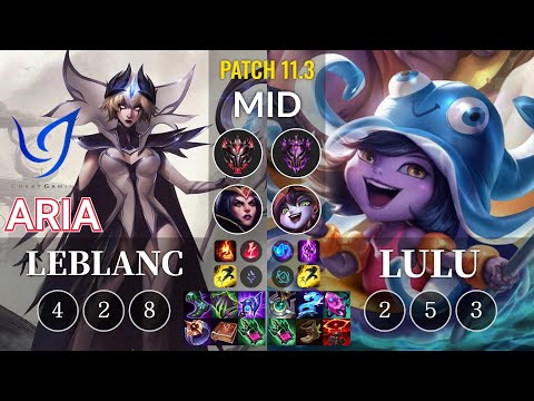 CGA Aria LeBlanc vs Lulu Mid - KR Patch 11.3