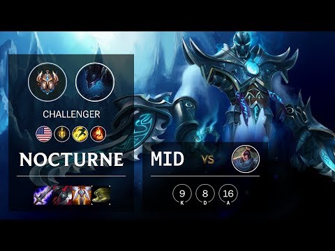 Nocturne Mid vs Yasuo - NA Challenger Patch 10.5
