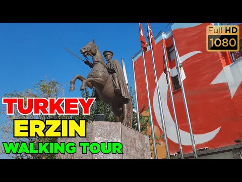 Walk around the city of Erzin, Turkey