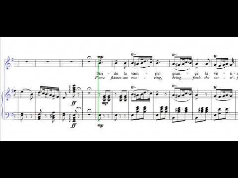 Stride la vampa - Em - Giuseppe Verdi