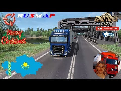 Euro Truck Simulator 2 (1.36) Delivery in Kazakistan Great Steppe v1.3 Rusmap v1.9.1 + DLC's & Mods