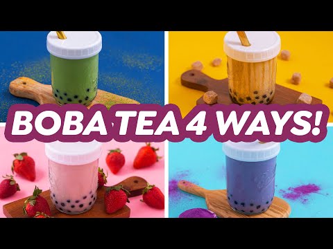 How to Make BOBA MILK TEA at Home – 4 Ways!