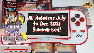 Evercade Summary of Releases July to December 2021 - 10 Carts and Evercade VS still to be released!