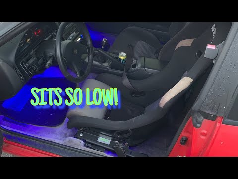 INSTALLING PLANTED SEAT RAILS & BRIDE BUCKET SEAT ON 240SX