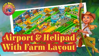 Airport & Helipad With Farm Layout || Township ||