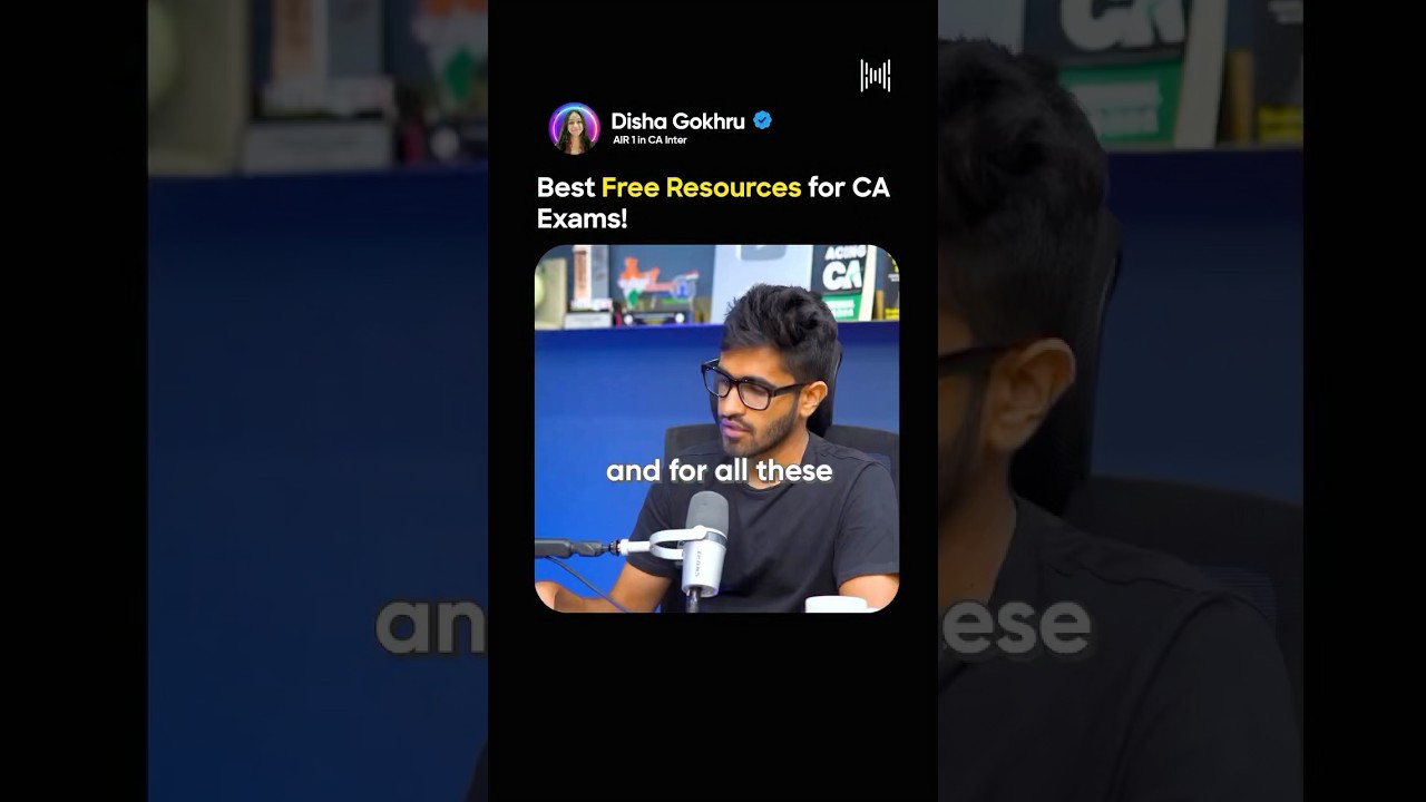 Best Free Resources For CA Exams! 😱😱 #kushallodha #ca #cafinal #cafoundation #shorts