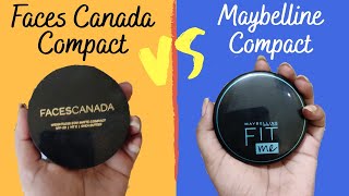 Faces Canada and Maybelline Fit me Compact | Comparison Video | Honest Review