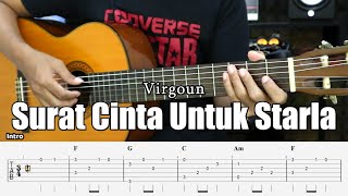Download lagu Surat Cinta Untuk Starla - Virgoun - Fingerstyle Guitar Tutorial TAB & Lyrics mp3 Download lagu Surat Cinta Untuk Starla - Virgoun - Fingerstyle Guitar Tutorial TAB & Lyrics mp3