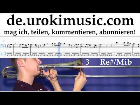 Posaunenunterricht Greensleeves Noten Lernen Teil#2 um-b995