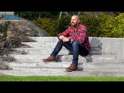 Björn bygger bo - Gjuta trappa