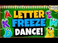 Letter Freeze Dance! | Brain Break | Freeze Dance Games For Kids | Just Dance GoNoodle