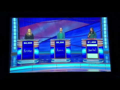 Double Jeopardy, Kristin Hucek Day 2 - contestant ELIMINATES herself from the game (10/16/20)