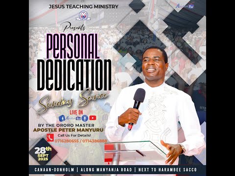 PERSONAL DEDICATION SUNDAY SERVICE.