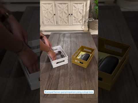 Gambar Stora Keranjang Penyimpanan Modular 22.5x15.5x9 cm - Cokelat