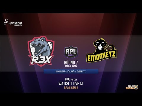 | RPL EUROPA IV | JORNADA 7 | R3X CC vs EMONKEYZ | CLASH ROYALE | REVOL AIMAR |