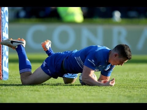 Great Noel Reid Try from McGrath break - Leinster v Benetton Treviso 18th April 2014