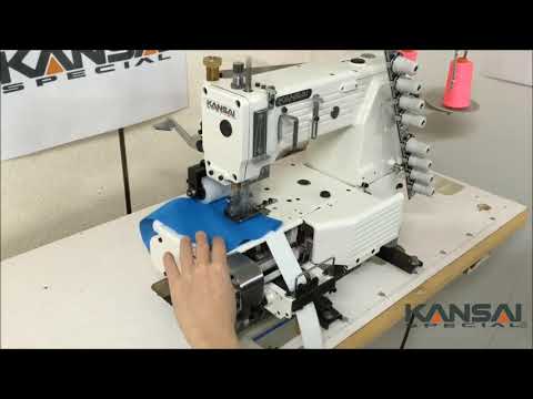 KANSAI SPECIAL 4 NEEDLE CYLINDER BED  MACHINE FOR PRE CLOSED ELASTIC WITH METERING DEVICE  FX4404PMD