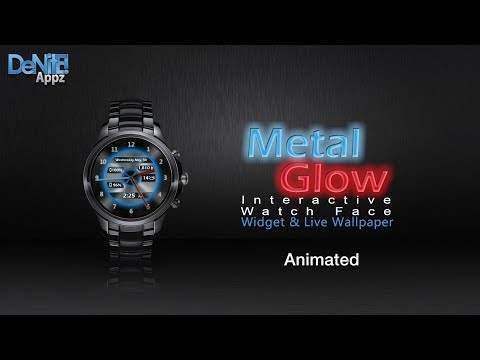Metal Glow HD Watch Face Video