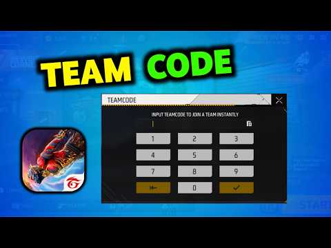 How To Create & Enter Team Code in Free Fire
