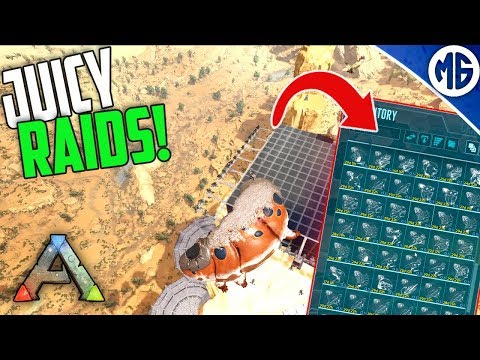 JUICY COUNTER RAID AND WIPING SOME SALTY KID! 3 Man PvP Servers - Ark: Survival Evolved
