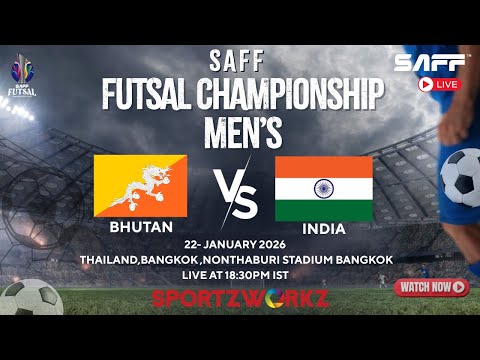 LIVE |SAFF Men’s Futsal Championship 2026 | Day 5 – Match 3 | Bhutan vs Bangladesh