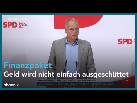 SPD Partei-Pressekonferenz mit Generalsekretär Matthias Miersch | 17.03.25