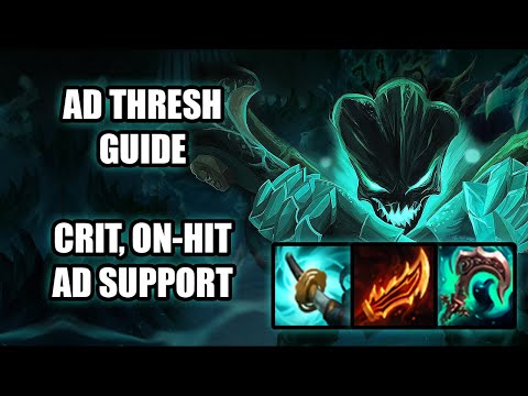 SEASON 10 AD THRESH GUIDE - FULL CRIT, ON-HIT, and AD SUPPORT! Off-Meta League Of Legends
