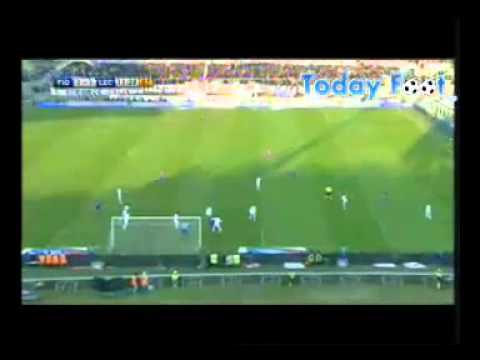Fiorentina vs Lecce 1-1 highlights 23-01-2011